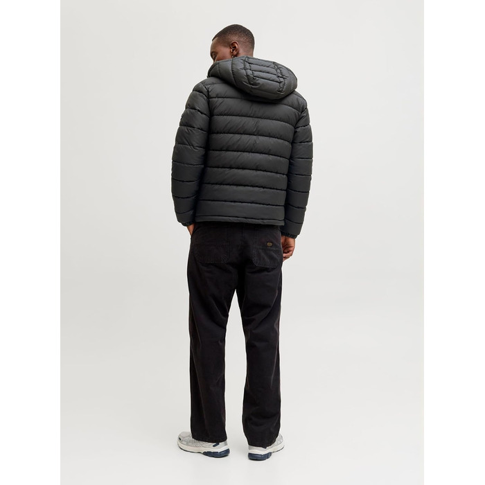 Чоловіча стібана куртка JACK & JONES, чорна, розмір XL