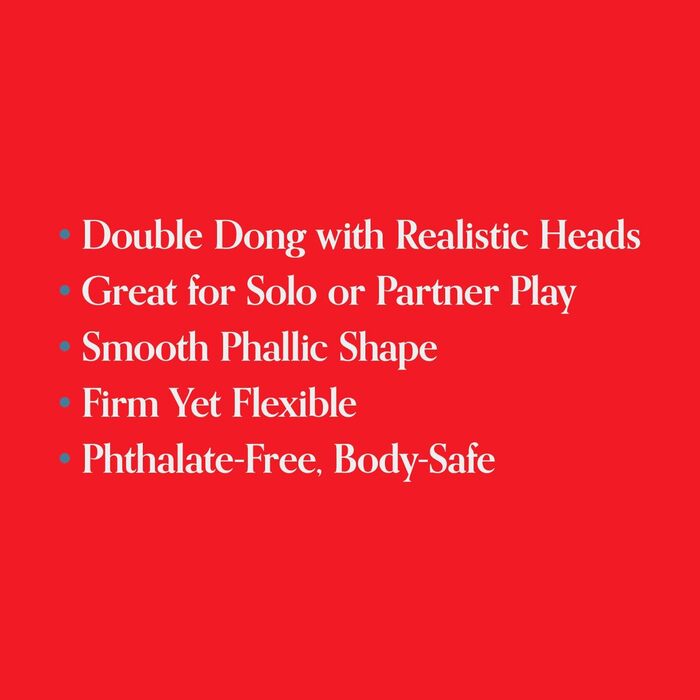 Доджон Двойний Хеддер (Double Header) Дildo, Чорний, 45 см