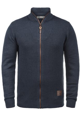 Чоловіча куртка-пуловер на блискавці Solid SDTristian, колір Insignia Blue Melange, розмір XXL