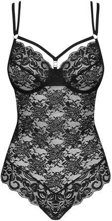 Body Obsessive для жінок, чорний, мереживо, Softschale, розмір M (1 шт.)