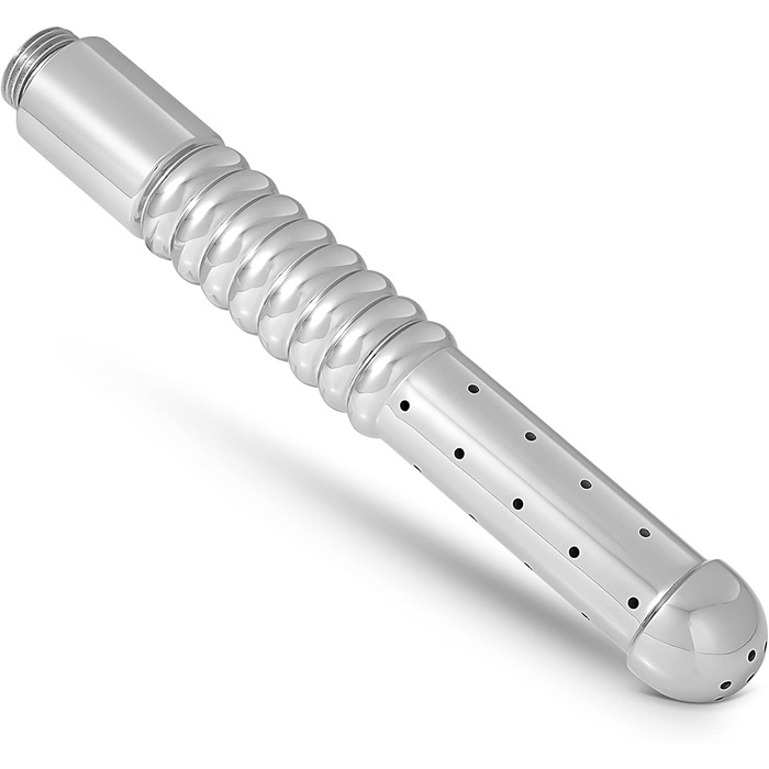 Іригатор для анального та вагінального використання з боковою насадкою, з нержавіючої сталі