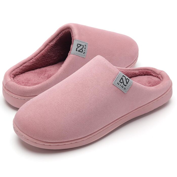Унісекс домашні капці WateLves з пам'ятною бавовною (Memory Cotton) для дому та вулиці, осінь-зима, рожеві, розмір 36/37 EU