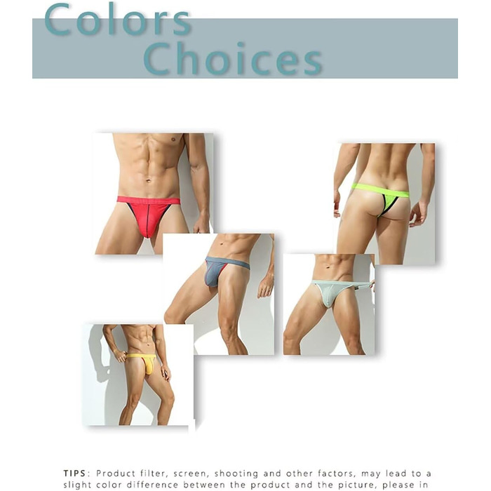 Сліп-труси чоловічі Faringoto, джокрап, танга, сліп, труси-боксери, 11 кольорів
