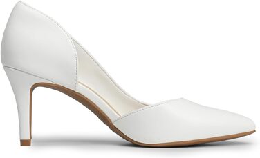 Жіночі туфлі-човники на шпильці DREAM PAIRS, білі, екошкіра (PU), розмір 39 EU