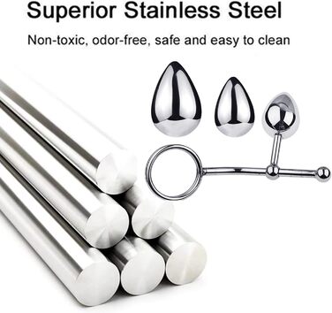 Анальний гачок з кільцями для яєчок, металевий, для БДСМ, з кільцем для статевого члена, з анальним штекером, для чоловіків, S+M+L