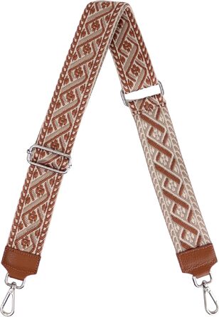 Жіноча сумка-кросбоді MIRROSI з натуральної шкіри, Made in Italy, коричнева (середній розмір 25x16x7 см, 1 сумка та 2 ремені)