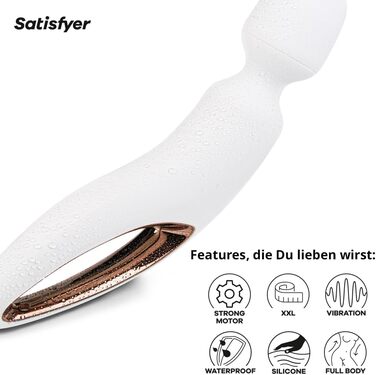 Масажер Satisfyer Wand-erland | Вібратор для жінок | 50 режимів, водонепроникний, преміум-силікон