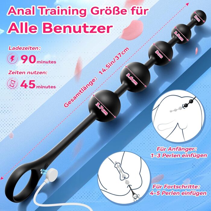 Анальні кульки для пар, анальний плагін, вібратор для ануса, стимуляція простати, кільце для пеніса, іграшки для геїв, керування через додаток