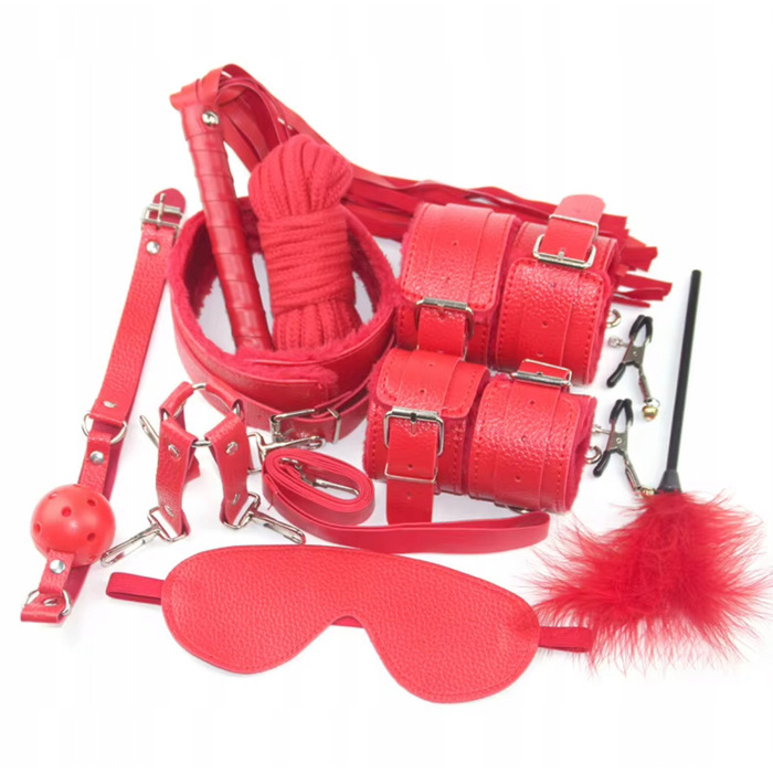BDSM-набір UniGirl, червоний, 14 предметів