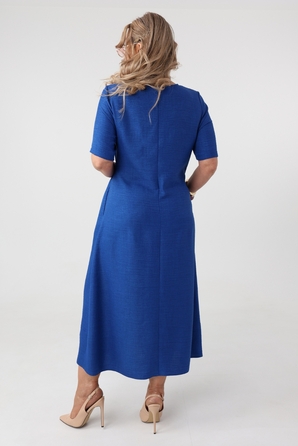 Трикотажна сукня міді для офісу FEMIMODA, розмір 42