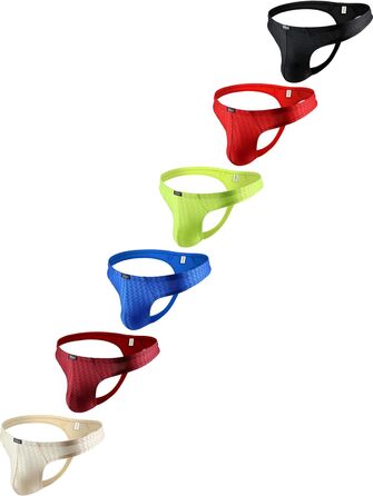 iKingsky Сексуальні чоловічі танга 6 шт. - Сліп, T-back, чоловіча білизна