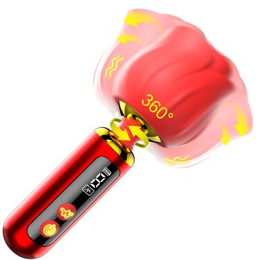 Вібратор жіночий G-Spot з 9 режимами, поворотний на 360°, стимулятор клітора, водонепроникний, червоний