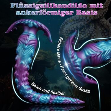 Анальний плаг-монстр XXL з силікону, 40 см, з підставкою - для досвідчених користувачів