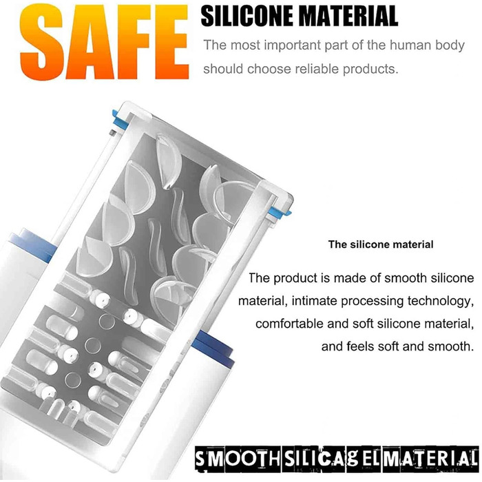 Електричний масажер для чоловіків з 7 режимами вібрації та підігрівом. Стимулятор пеніса. Інтимна іграшка для дорослих.