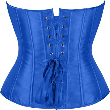 Корсет Sexy Daen, топ-корсет Daen під груди, костюмний корсет Daen Black Swan, готичний топ Push Up, корсаж на бретелях, корсетний топ Burlesque, топ-корсет Daen (XXL, Синій)