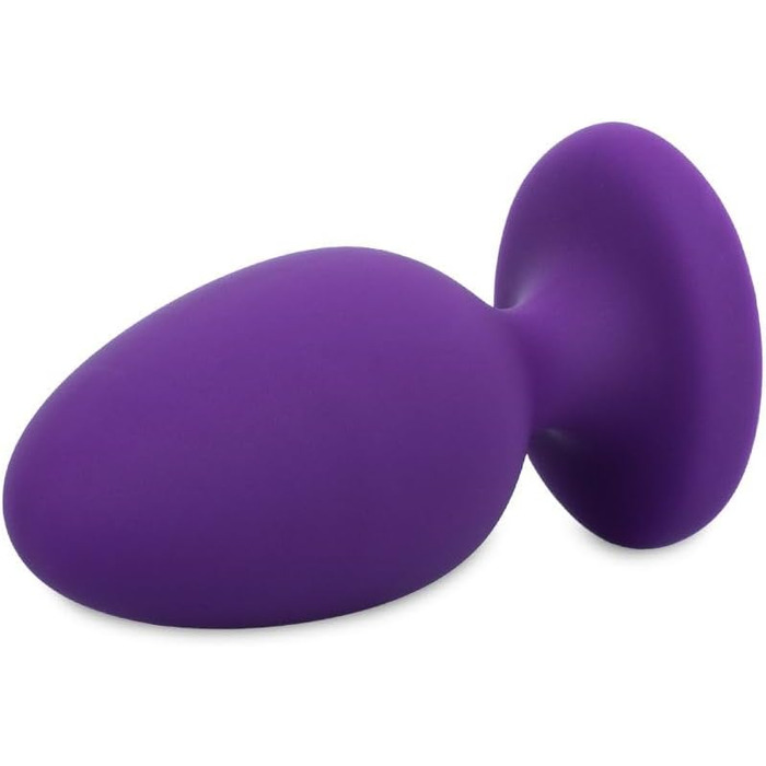 Анальний плаг AMORELIE Joy Twist – водонепроникний, силіконовий з ABS, фіолетовий