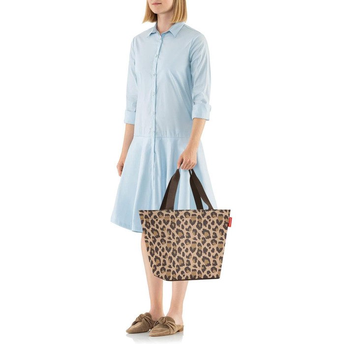 Сумка-шопер reisenthel Shopper M Leo Macchiato — містка жіноча сумка з водовідштовхуючого матеріалу