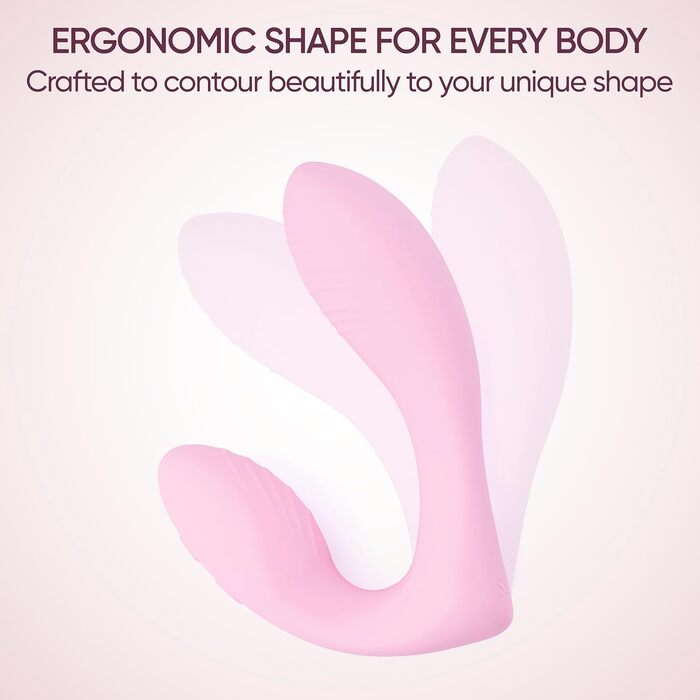 Вібратор для жінок SELOVE з пультом дистанційного керування: стимулятор клітора та G-точки, гнучкий, м'який рожевий