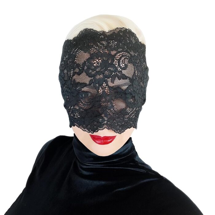 Елегантна червона мереживна маска для жінок з камінням – венеціанська маска з квітковим візерунком для маскарату, карнавалу, косплею, готичної вечірки та особливих подій (Чорний (без каміння))