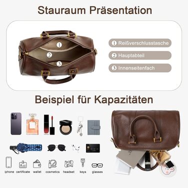 Жіноча маленька сумка з натуральної шкіри коричневого кольору, універсальна сумка-шопер та крос-боді з регульованим ременем та застібкою-блискавкою