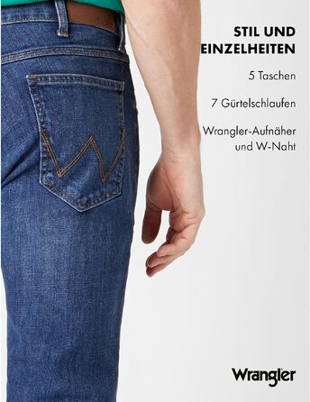 Чоловічі джинси Wrangler Regular Fit Regular - середня посадка, темно-сірі (Dark Stone), W36 L36