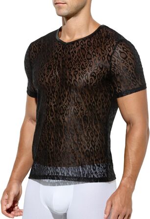 Чоловічий костюм для рейву Casey Kevin Netzhemd, чорний, розмір XXL