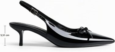Жіночі туфлі-слінгбеки DREAM PAIRS на підборах kitten heel, чорні, розмір 39 EU