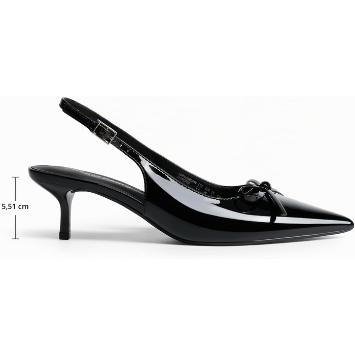 Жіночі туфлі-слінгбеки DREAM PAIRS на підборах kitten heel, чорні, розмір 39 EU