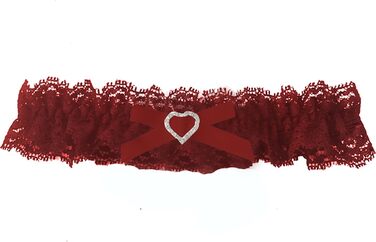 Шнурки для нареченої LeJulyeekay, мереживні, набір шнурків для весілля, аксесуар для вечірки (бордовий)