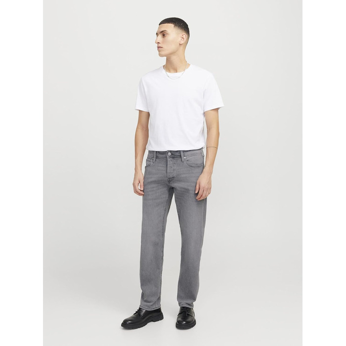 Чоловічі завужені джинси Jack & Jones JJIMIKE JJORIGINAL сірого кольору (32W / 32L)