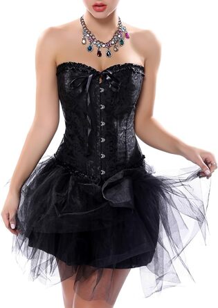 Корсет-корсет для жінок Plus Size, чорний, для Хелловіну, 7XL, з блискавкою, сексуальна білизна