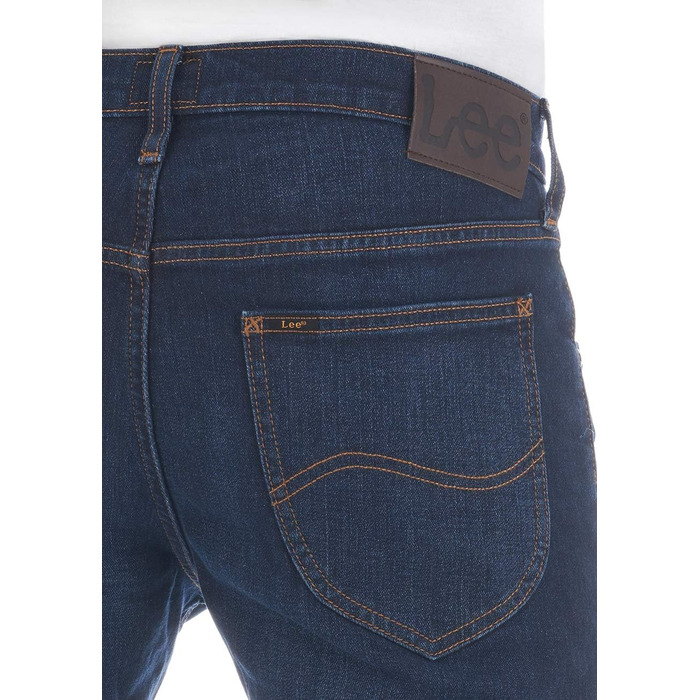 Чоловічі джинси Lee Daren Regular Fit Stretch, прямий крій, темно-сині, 36W/32L
