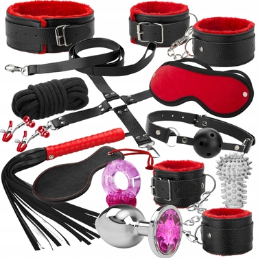 BDSM-набір Xsara, чорний, 10 предметів