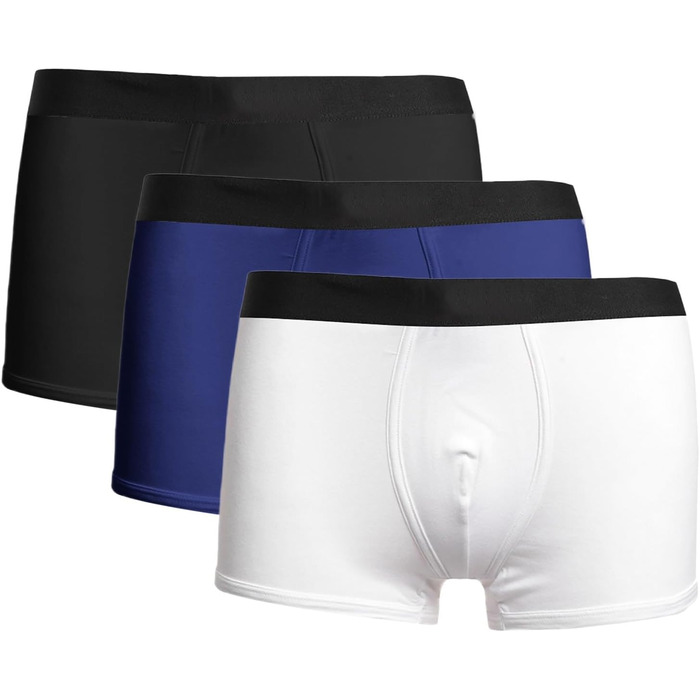 Чоловіча зимова термобілизна Lauf: комбінація молочної шовкової тканини, дихаючі боксери, плавки (D-weiß, M)