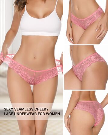 5 пар жіночих мереживних трусиків Танга. Зручні, дихаючі, мереживні трусики-сліпи для жінок. Розміри S-XL. Якісні жіночі трусики-бікіні.