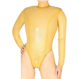 Латексний catsuit Gaylop: прозорий, сексуальний, з блискавками. Костюм для тіла, боді. Розмір M