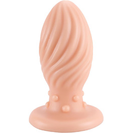 Анальний вібратор AMZABEE з спіральною масажною текстурою 