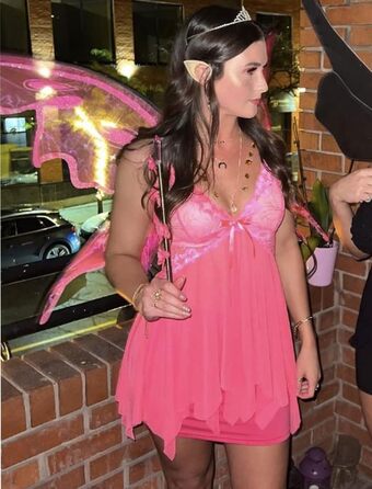 Жіноча нічна сорочка Avidove з мереживом, babydoll, boudoir, великі розміри XS-5X (неоновий рожевий, L)