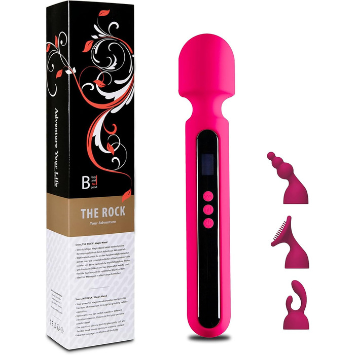 Вібратор NEU 'THE ROCK XXL' з преміум-силікону: масажер для жінок, сексуальна іграшка для пар, вібратори - рожевий