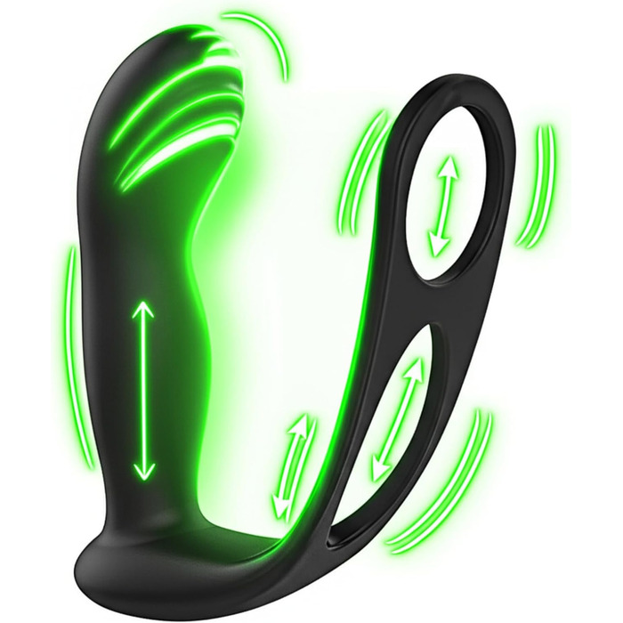 Анальні вібратори для чоловіків: стимуляція простати, кільце для пеніса, 9 вібрацій, керування через додаток. Інтимні іграшки для чоловіків