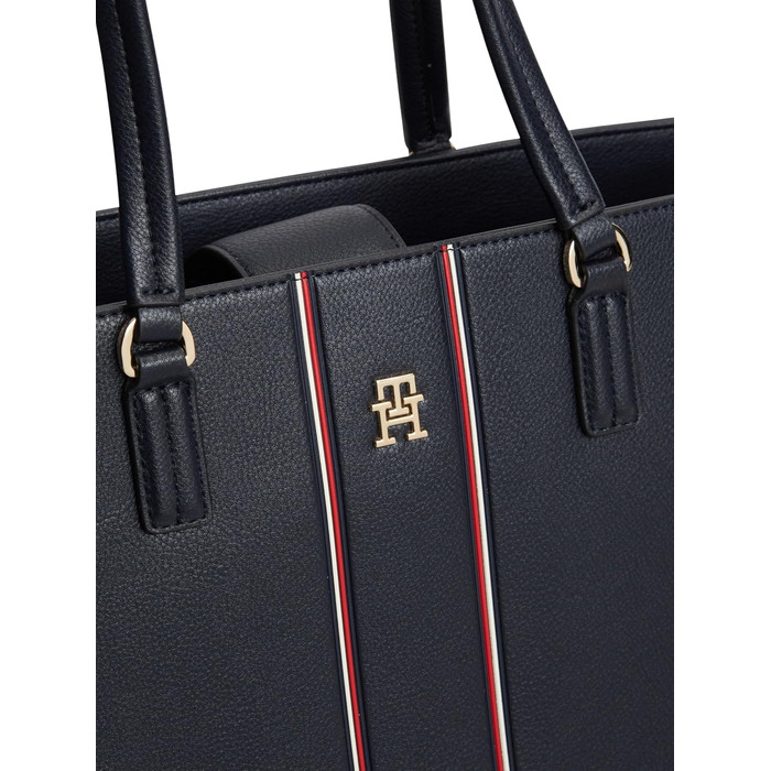 Жіноча сумка-шопер Tommy Hilfiger Daily з брендингом, синя (Space Blue), універсальний розмір
