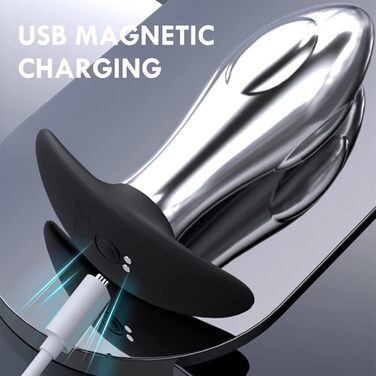 Вібратор ануса YcsLust з металу, дистанційне керування, 10 швидкостей, для жінок/чоловіків/пар, портативний