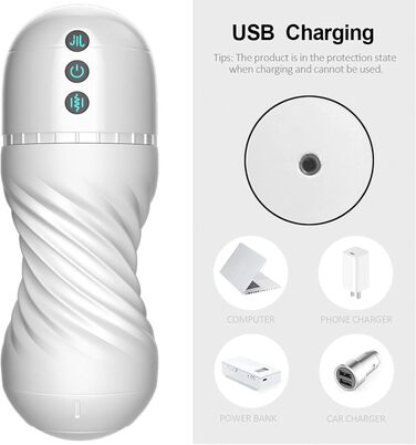 Електричний мастурбатор для чоловіків, чаша з 10 режимами вібрації та 10 режимами насосу. Іграшка для дорослих, автоматичний вібратор для чоловіків