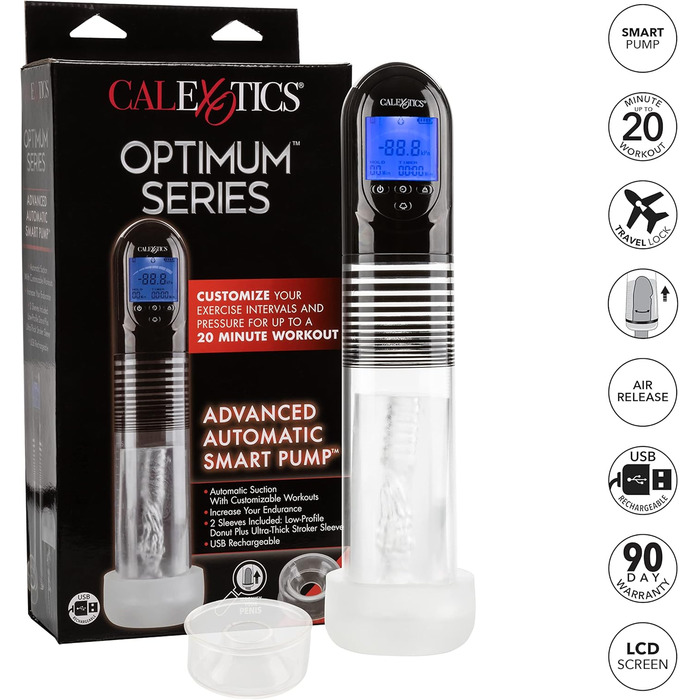 CalExotics Optimum Power Автоматичний розумний насос, 782 г (прозорий)