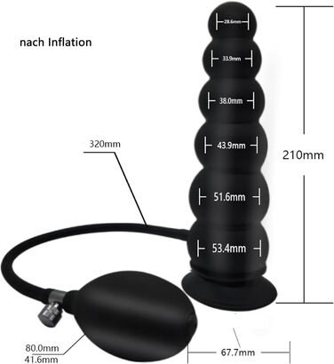 Анальний плагін з 6 перлами, силікон, великий розмір, регульований, для стимуляції та масажу простати, XL, для гомосексуалів