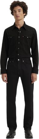 Чоловічі джинси Levi's 505 Regular Fit чорного кольору, розмір 34W/32L