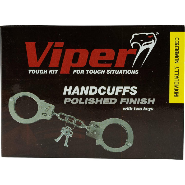 Наручники Viper TACTICAL Standard для служби безпеки - міцні, поліровані, з 2 ключами