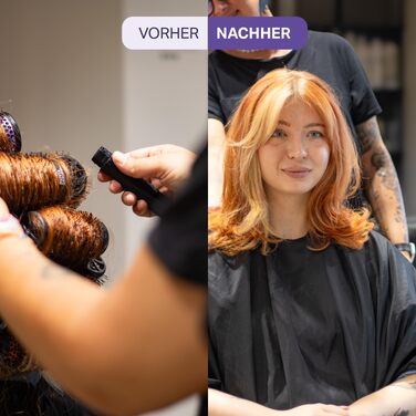 Набір багатофункціональних брашинг-щіток для волосся Olivia Garden Multibrush Curlers Kit (4 насадки та ручка), для створення локонів та об'єму, 55 мм
