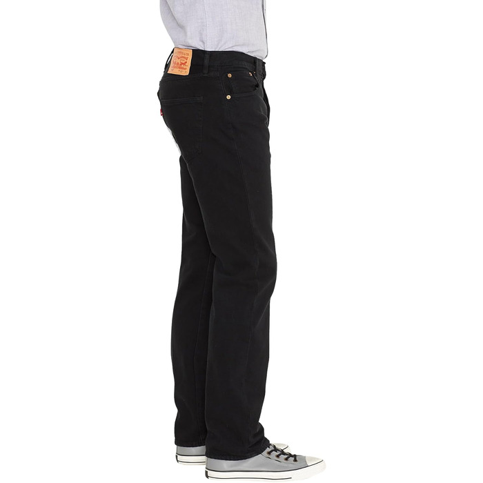 Чоловічі джинси Levi's Stonewashed Black, розмір 31W / 32L, чорні з ефектом потертості