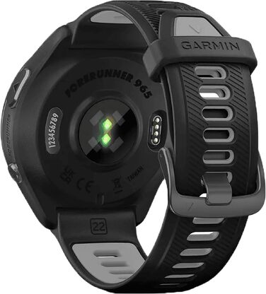 Смарт-годинник Garmin Forerunner 965 DLC Titan GPS, чорний/світло-сірий, унісекс